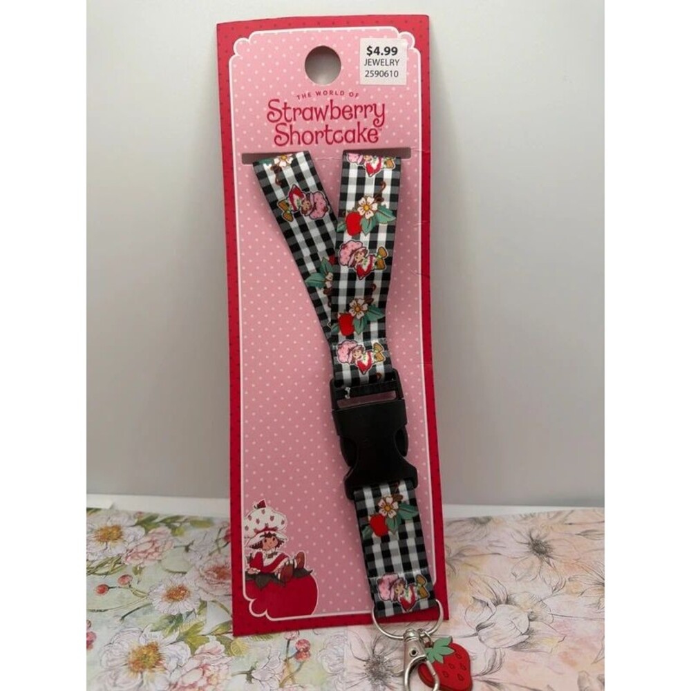Strawberry shortcake lanyard